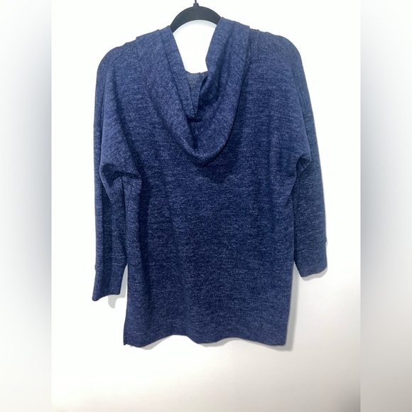 Nally & Millie Blue Super Soft Long Sleeve Hooded Pullover Sweater Small - Picture 5 of 5